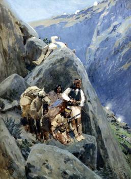 Henry Farney : Apache Indians in the Mountains